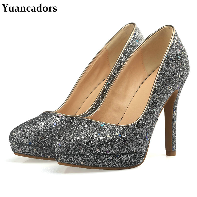 Men Shoes For Wedding - Spitze Zehen Marineblau Grün Silber Pailletten