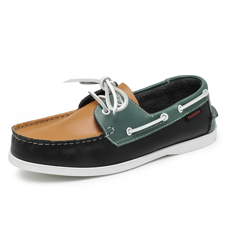 Boat Shoe Leather - Echtes Leder Loafer Luxus Herren Casual