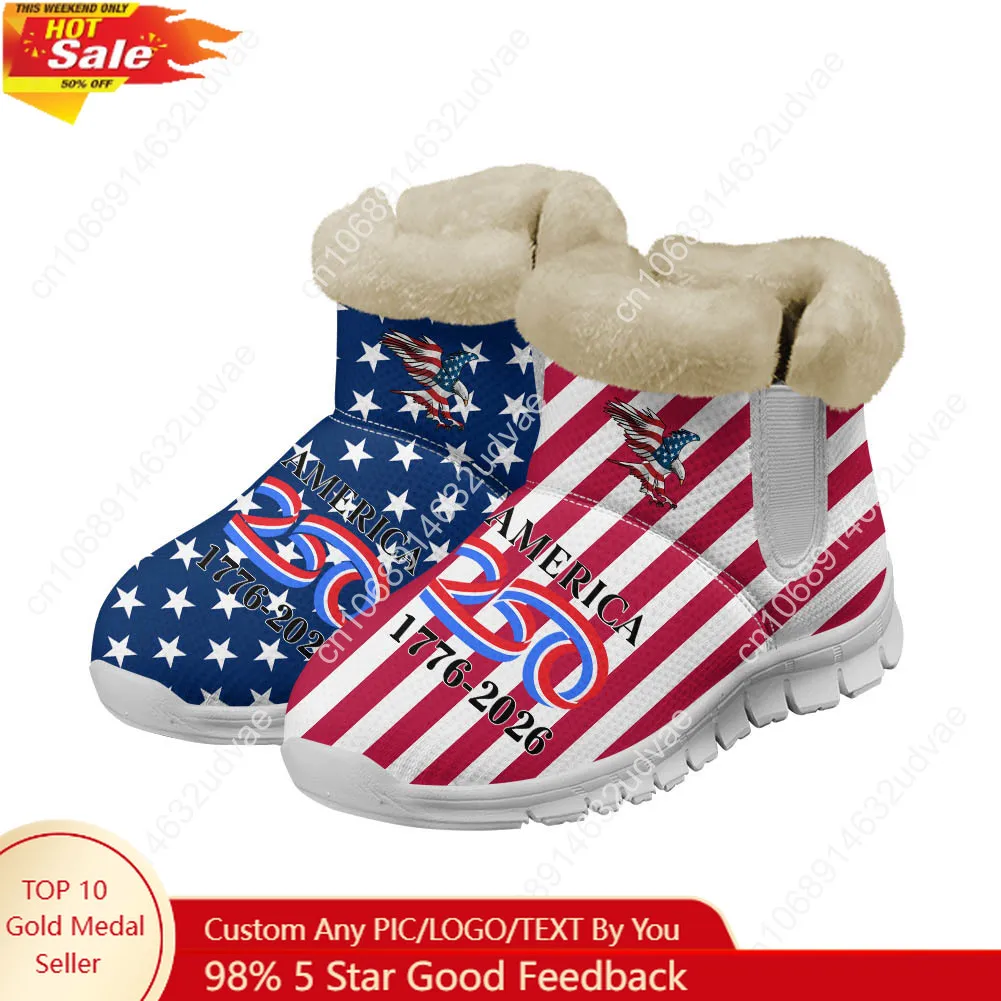 Men'S Shoes Casual Sneakers - America 250th Anniversary 1776-2026 Plüschschuhe, Stiefel