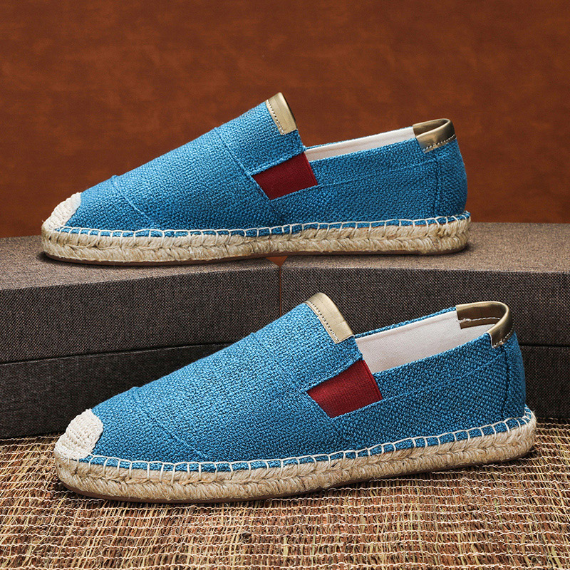 Men'S Shoes Casual Sneakers - Canvas-Sneaker Neuheit 2026 Lässige Gewebte Schuhe