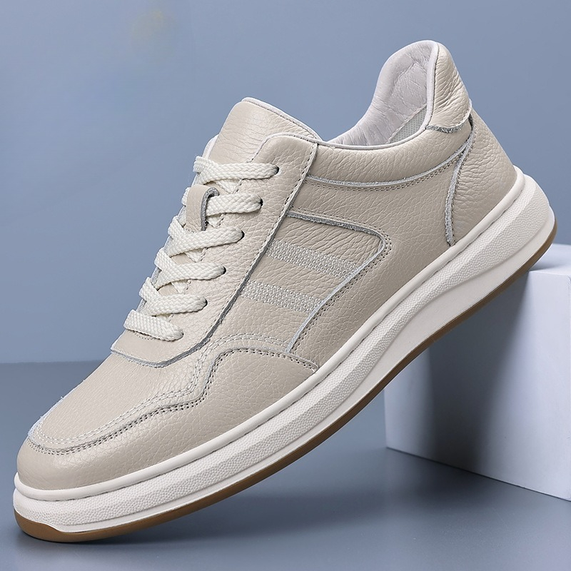 Boat Shoe Leather - Herren-Freizeitschuhe aus echtem Leder, Premium-Turnschuhe aus