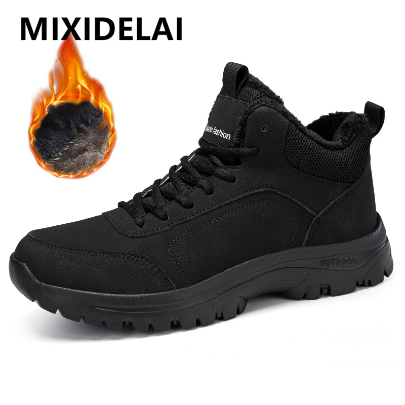 Men Shoes Ecco - Winter herren Stiefel Warme Plüsch männer