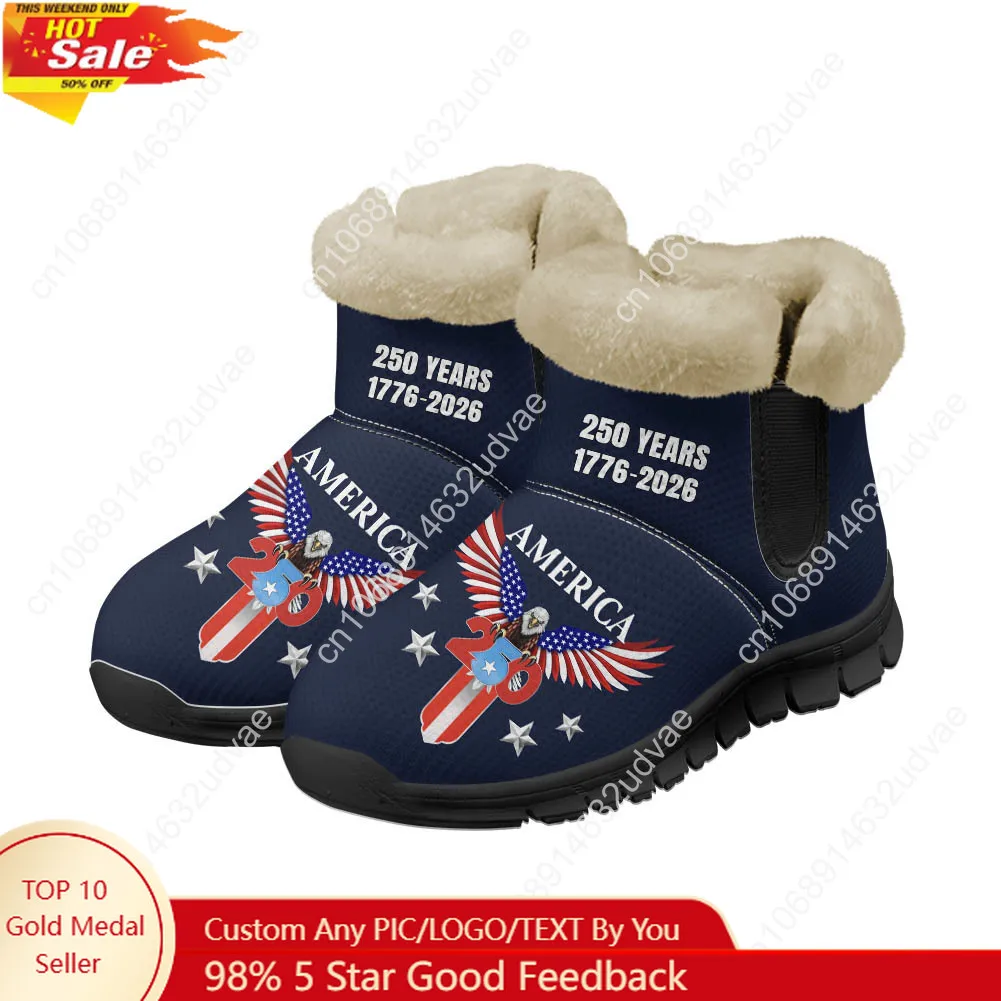 Men'S Shoes Casual Sneakers - America 250th Anniversary 1776-2026 Plüschschuhe, Stiefel
