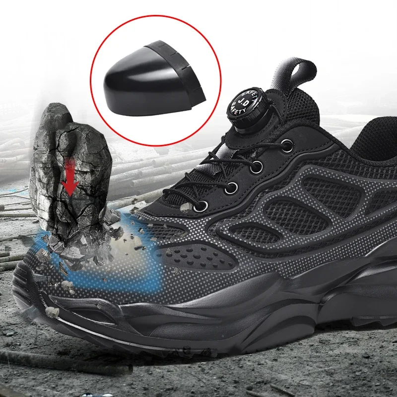 Men Shoes Jd - Weiße Arbeitsschuhe, leichte, bequeme Sicherheitsschuhe für