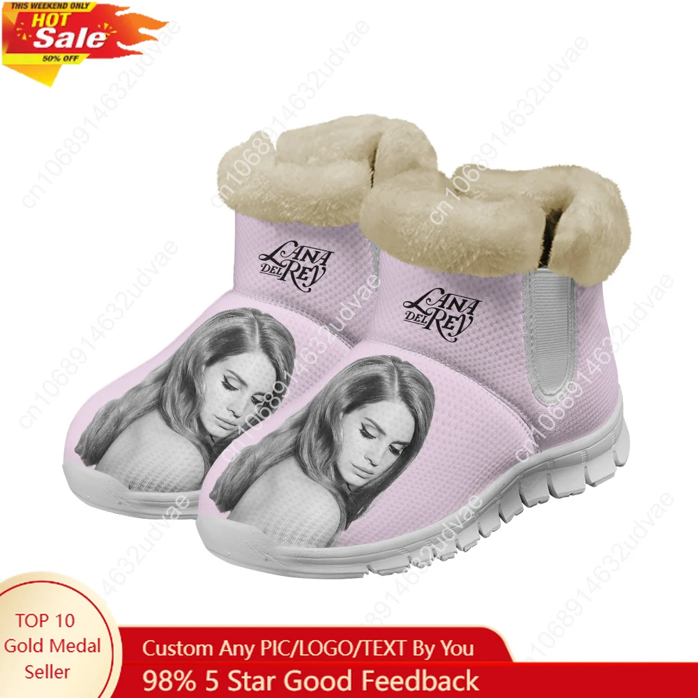 Men'S Shoes Casual Sneakers - Lana Del Rey Sänger-Plüschschuhe, Stiefel für