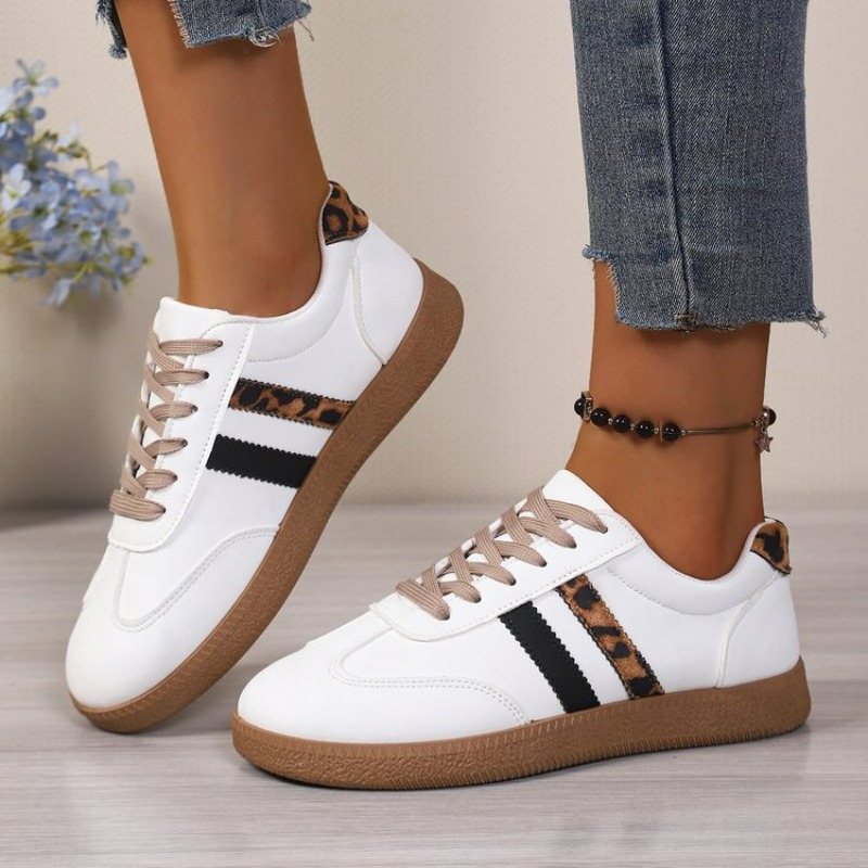 Running Shoes Lightweight - Damen-Sneaker mit Schnürung, modisch, lässig, weiß,