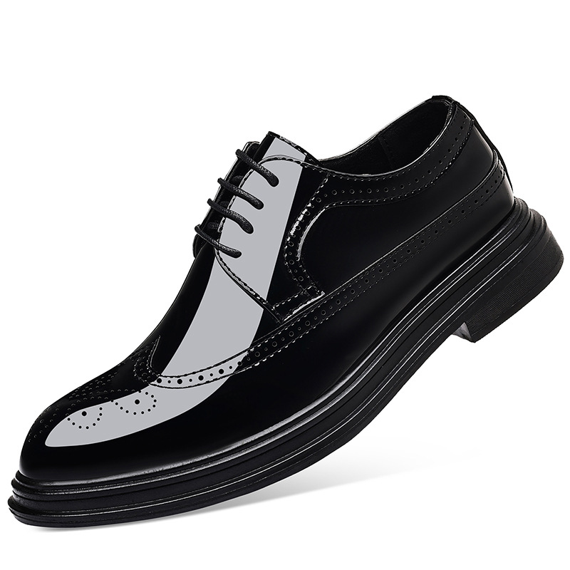 Herren-Lackleder-Brogue-Schuhe – Men Shoes For Wedding Bewertung und Preis