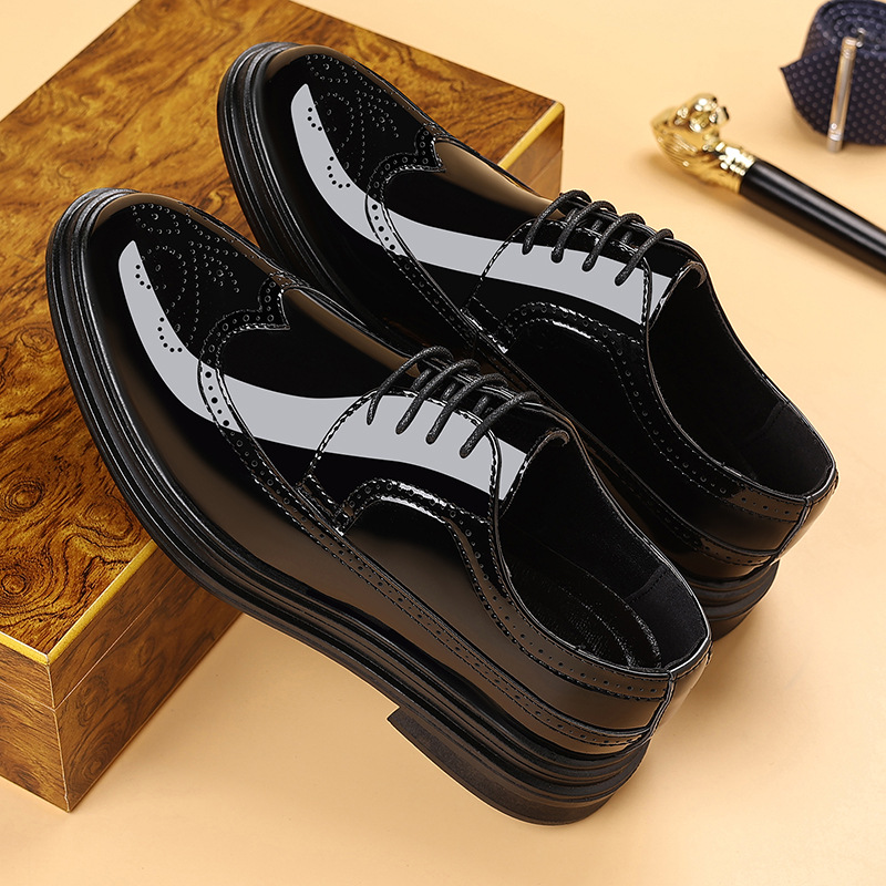 Herren-Lackleder-Brogue-Schuhe – Men Shoes For Wedding Bewertung und Preis