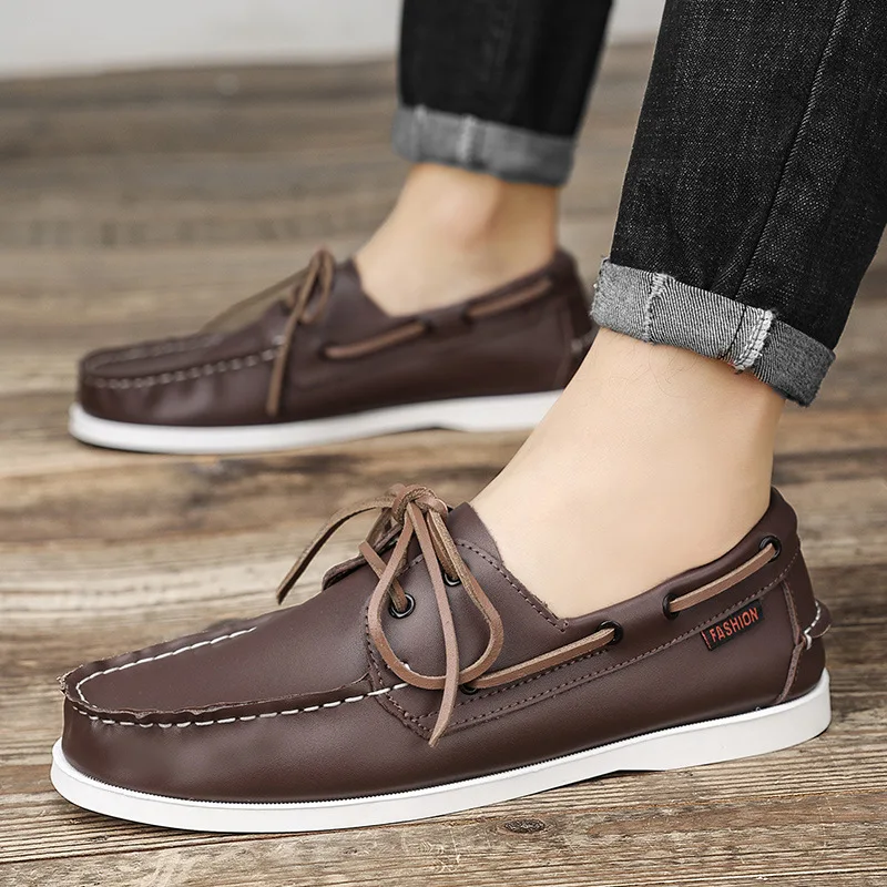 Echtes Leder Loafer Luxus Herr – Boat Shoe Leather Bewertung und Preis