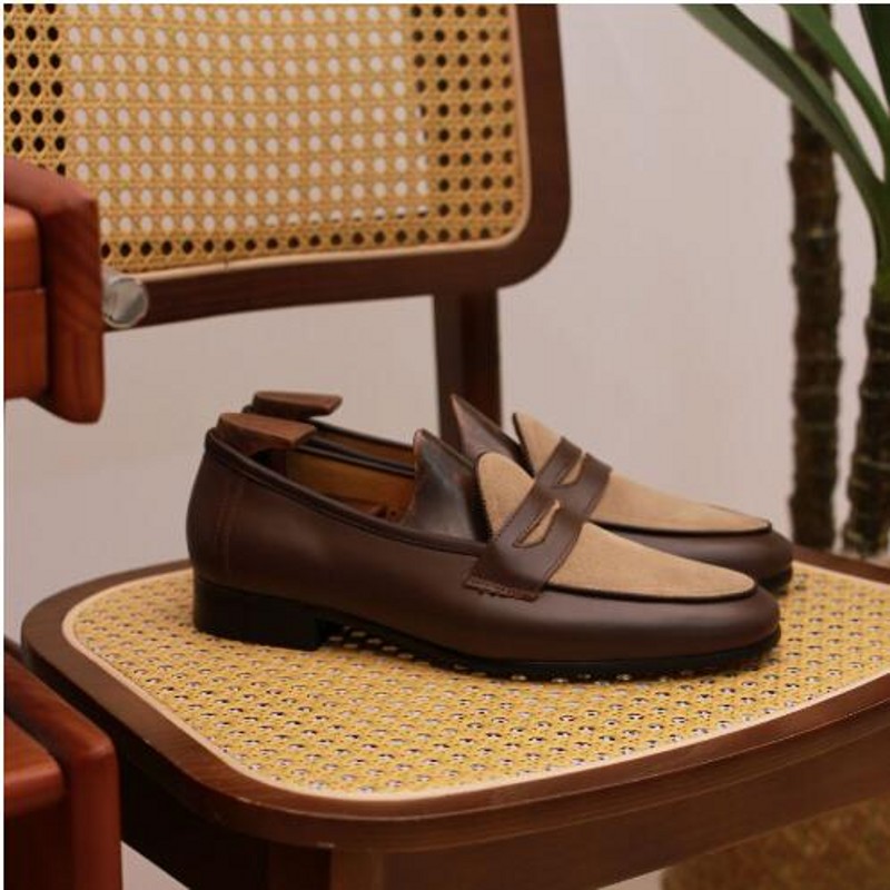 Britischer Stil Herren Kaffee  – Boat Shoe Leather Bewertung und Preis