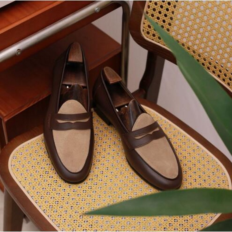 Britischer Stil Herren Kaffee  – Boat Shoe Leather Bewertung und Preis