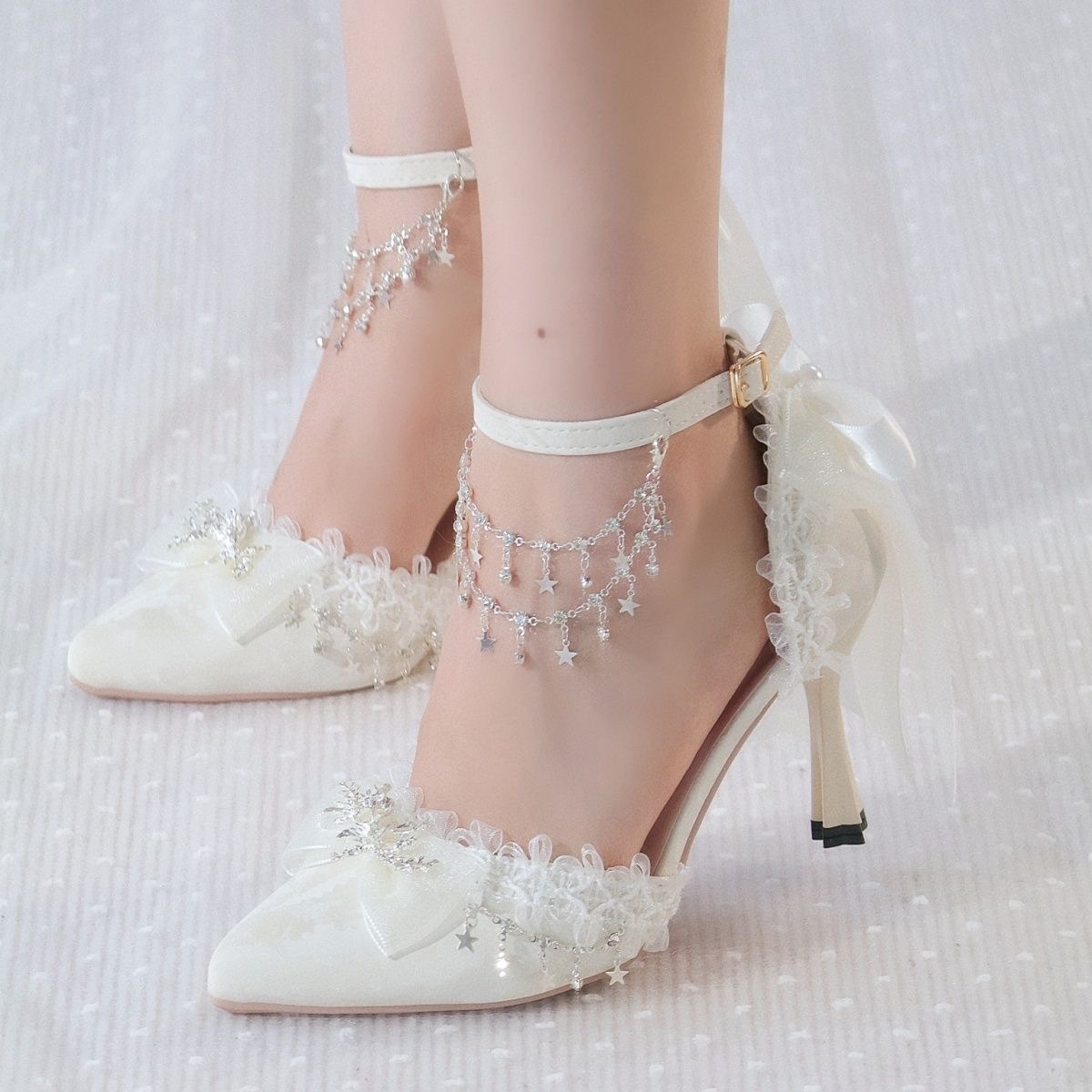 Lolita Damenschuhe Weiße Absät – Men Shoes For Wedding Bewertung und Preis