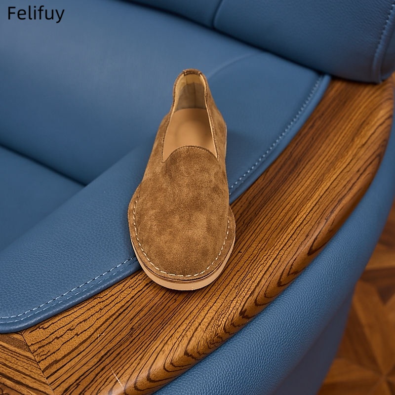Herren-Loafer aus Kuhwildleder – Boat Shoe Leather Bewertung und Preis