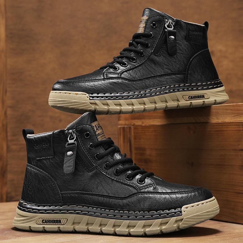 Herren Leder High-Top Stiefele – Running Shoes Lightweight Bewertung und Preis