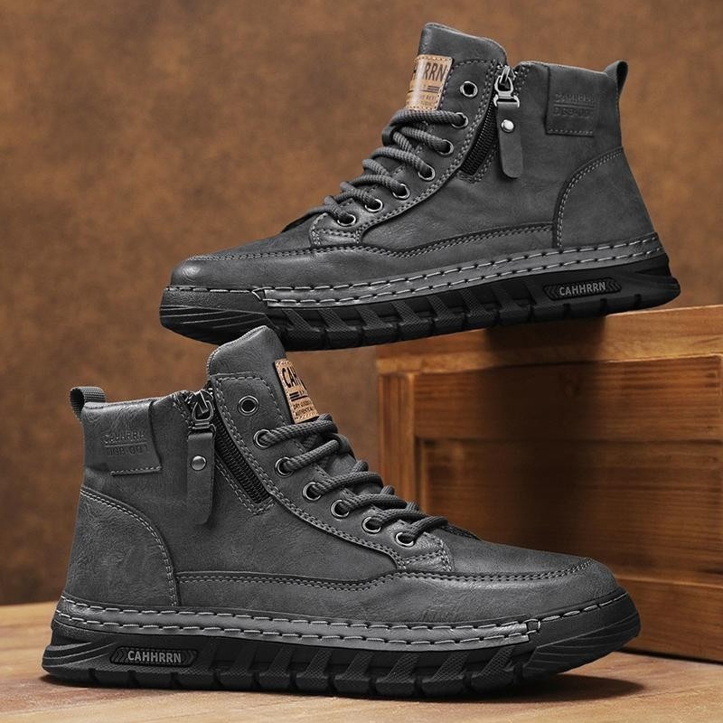 Herren Leder High-Top Stiefele – Running Shoes Lightweight Bewertung und Preis