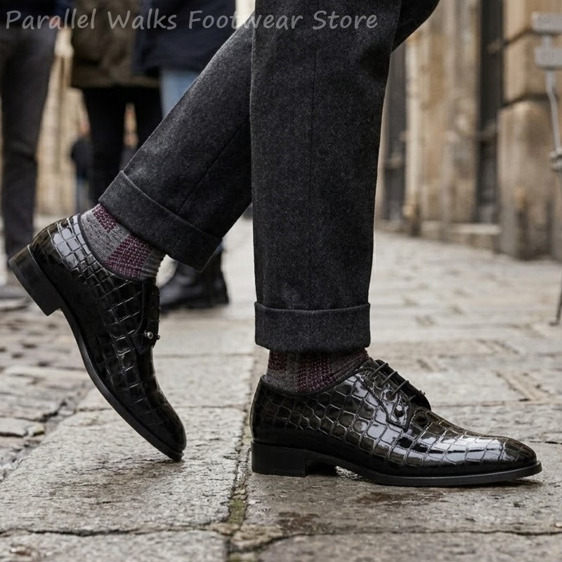 Herren Lackleder Oxford-Schuhe – Men Shoes For Wedding Bewertung und Preis