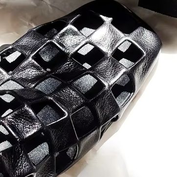 Damen Schwarze Geflochtene Fla – Men Shoes Men Bewertung und Preis