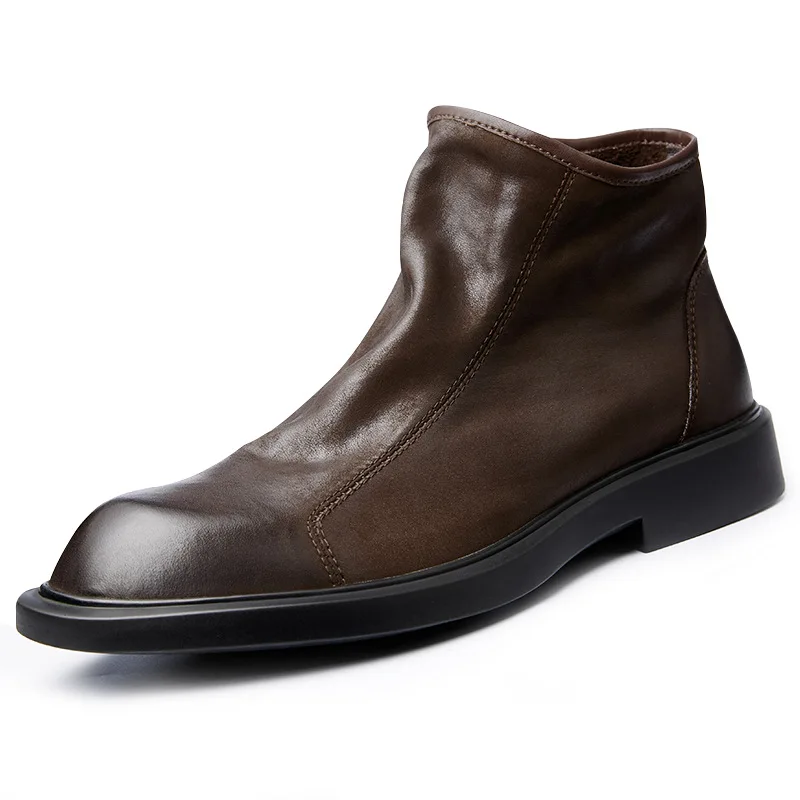Warme Herren-Stiefel aus echte – Men Shoes For Wedding Bewertung und Preis