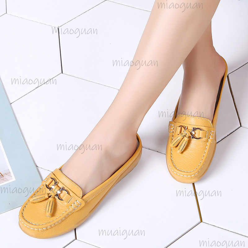 Leder-Quasten-Mule-Loafer für  – Boat Shoe Leather Bewertung und Preis