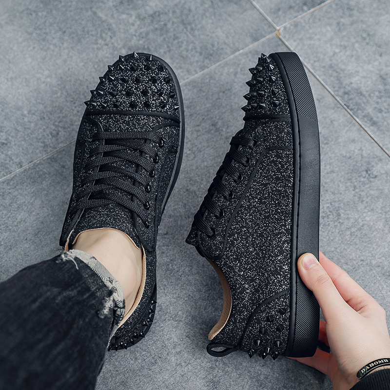 Neue modische silberne Glitzer – Men Shoes Dior Bewertung und Preis