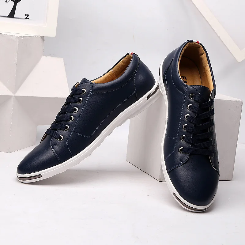 Herren-Sneaker, Größe 38–48, l – Boat Shoe Leather Bewertung und Preis
