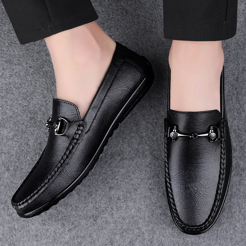 Neue schwarze Herrenschuhe, at – Boat Shoe Leather Bewertung und Preis